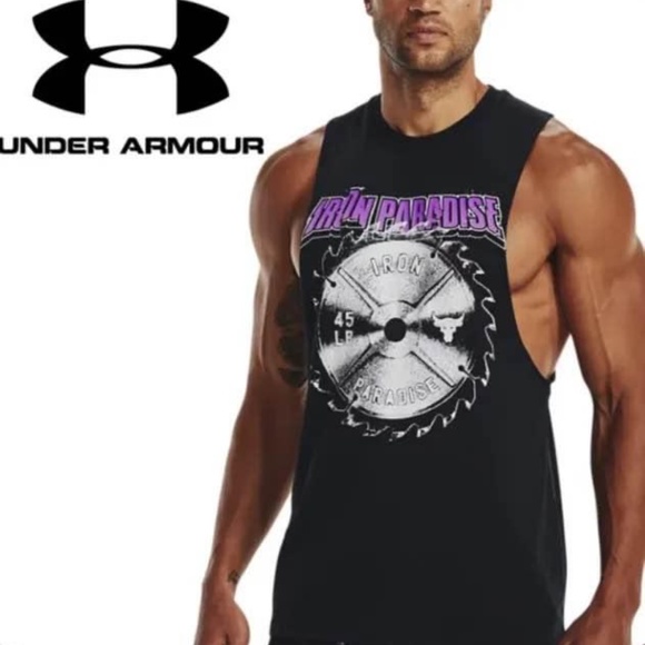 BRAND NEW men under armour Dwayne Johnson project rock blade tank size 2XL - Picture 3 of 7